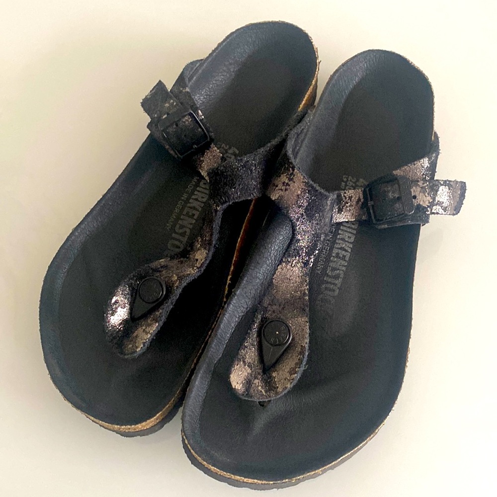 Birkenstock Gizeh Cracked effect Flip Flop sz 40